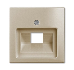 ABB Basic 55 Шампань Накладка 1-ой ТЛФ/комп розетки наклонной | 1753-0-0204 | 2CKA001753A0204 | ABB