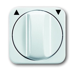 Плата центральная (накладка) с поворотной ручкой, для мех. выкл. жалюзи , серия Reflex SI, цвет альпийский белый | 1753-0-2264 | 2CKA001753A2264 | AB