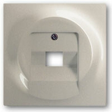 Накладкадля 1-постовой телекоммуникационной розетки 0213, 0216, серия impuls, цвет шампань-металлик | 1753-0-8998 | 2CKA001753A8998 | ABB