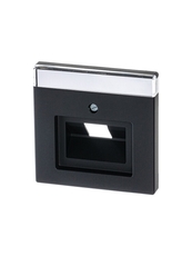 Накладкадля 1-постовой телекоммуникационной розетки 0213, 0216, серия solo/future, цвет чёрный бархат | 1710-0-3912 | 2CKA001710A3912 | ABB