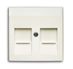 ABB Basic 55 Шале (белый) Плата центральная для коммуникац розеток 0211 с суппортами 18** | 1710-0-3943 | 2CKA001710A3943 | ABB