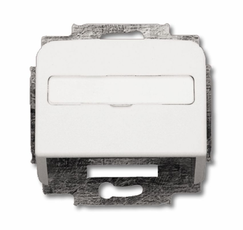 Плата центр. (корпус) с суппортом для комм. разъёмов и цоколей DCS, серия Reflex SI, цвет альп. белый | 1724-0-1663 | 2CKA001724A1663 | ABB