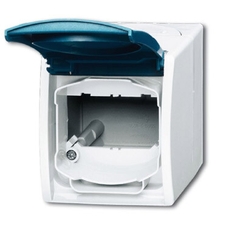 Корпус IP44 для комм. разъёмов и суппортов DCS, с полем для надписи, серия ocean, цвет серый/сине-зелёный | 1724-0-2751 | 2CKA001724A2751 | ABB