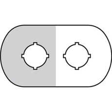 Шильдик MA6-1006 (2 места (1 желт)) для пластикового кнопочногопоста | 1SFA611930R1006 | ABB