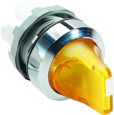 Переключатель M2SS2-21Y (короткая ручка) желтый 2-х позиционный с подсветкой (только корпус) 90# с фиксацией | 1SFA611201R2103 | ABB