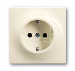 Розетка SCHUKO 16А 250В с защитными шторками, серия impuls, цвет слоновая кость | 2013-0-5274 | 2CKA002013A5274 | ABB