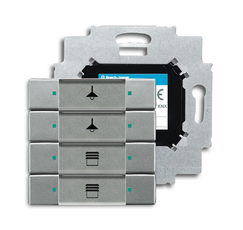 6127/01-83-500 Сенсор 4-кл. с коплером в комплекте, серебристый алюминий | 6117-0-0223 | 2CKA006117A0223 | ABB