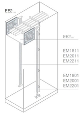 Перегородка вертикальная каб.секции 200x400мм ВхШ | EE2020 | ABB