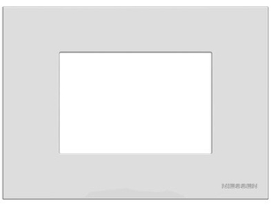 ABB Zenit Серебряный Рамка итальянский стандарт на 3 модуля | N2473 PL | 2CLA247300N1301 | ABB