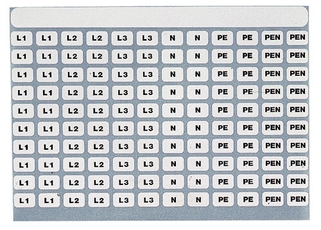 Маркеры шин (самоклеющиеся) 1лист=120шт | ZA71 | ABB