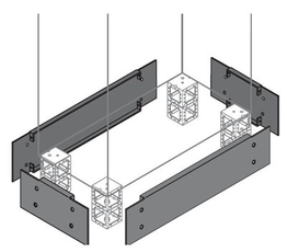 Фланец цоколя 200х500мм ВхШ, 2 шт. | ZN5002 | ABB