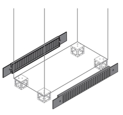 Фланец цоколя вент.100х800мм ВхШ, 2 шт. | ZN0008 | ABB