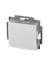 ABB Basic 55 Альп. белый Розетка с/з с крышкой | 2018-0-0350 | 2CKA002018A0350 | ABB