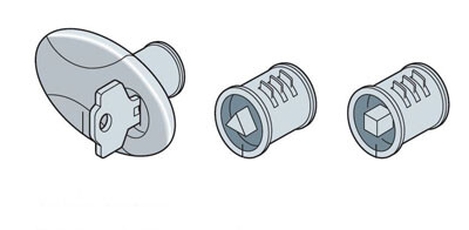 Замок квадратный для шкафа GEMINI | 1SL0339A00 | ABB