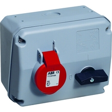 Розетка с выключателем и механической блокировкой 432MHS6, 32A, 3P+N+E, IP44, 6ч | 2CMA167686R1000 | ABB