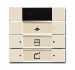 6129/01-82-500 Сенсор управления с ИК-приемником, 3/6-кл., слоновая кость | 6135-0-0157 | 2CKA006135A0157 | ABB