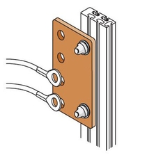 Соединитель 400А для шин (4шт) | AD1077 | ABB