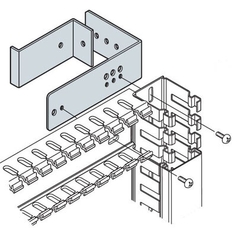 Держатель для перф.каб-канала (4шт),металл | AD1098 | ABB