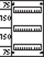 Пластрон глухой 1ряд/3 рейки - 150мм | AG213 | ABB