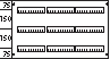 Пластрон глухой 3ряда/3 рейки -150мм | AG233 | ABB