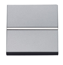 ABB Zenit Серебряный Выключатель 1-клавишный кнопочный НО-контакт (2 мод) | N2204.7 PL | 2CLA220470N1301 | ABB