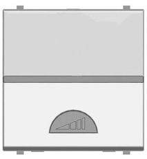 ABB Zenit Серебряный Светорегулятор нажимной 40-450W для л/н и г/л с обмот. тр-ром, (2 мод) | N2260 PL | 2CLA226000N1301 | ABB