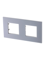 ABB Zenit Серебряный Рамка 2-я (2+2 мод) | N2272 PL | 2CLA227200N1301 | ABB