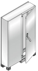 Шкаф AMX нерж.ст.с непр.дв 1800x1200x400 | TM2824X | ABB