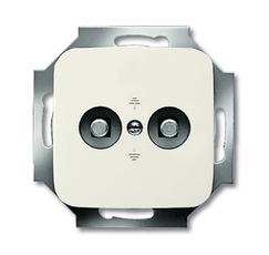 Розетка двойная для выравнивания потенциалов, серия Busch-Duro 2000 SI, цвет слоновая кость | 2495-0-0026 | 2CKA002495A0026 | ABB