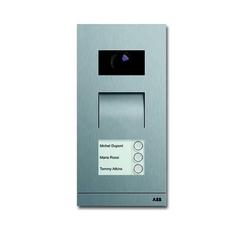 Станция вызывная, видео, трёхклавишная, цвет сталь | 8300-0-0103 | 2CKA008300A0103 | ABB