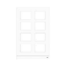 Рамка станции вызова, размер 2/4, белая|51026CF-W| ABB