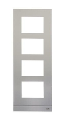 Рамка станции вызова, размер 1/4, серебристый|51024CF-A| ABB