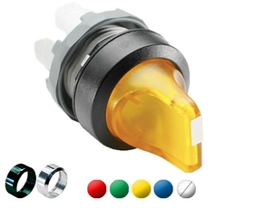 Переключ.M3SSV2-21R красн. 3-х поз. с подсветкойдля установки в вертик.посты|1SFA611231R2101| ABB