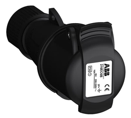 Розетка кабельная Easy&Safe 216EC6B,16А,2P+E,IP44,6ч,черн|2CMA103578R1000| ABB