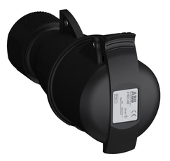 Розетка кабельная Easy&Safe 416EC6B,16А,3P+N+E,IP44,6ч,черн|2CMA103590R1000| ABB