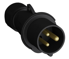 Вилка кабельная Easy&Safe 216EP9B,16А,2P+E,IP44,9ч,черн|2CMA103598R1000| ABB