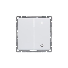 Выключатель 2-полюсный, 2-клавишный, Impressivo, белый | 10621UC-84 | 2TKA00000404 | ABB