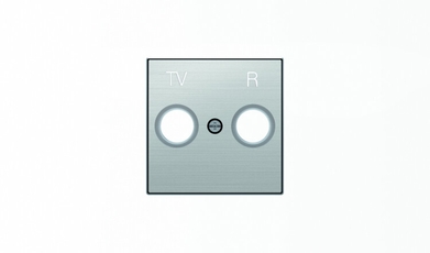 Накладка для TV-R розетки, серия SKY, цвет нержавеющая сталь|2CLA855000A1401| ABB