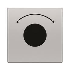 Накладка для механизма выключателя с ключом на 2 положения, серия SKY, цвет серебристый алюминий|2CLA855300A1301| ABB