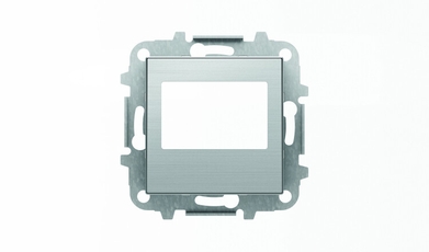 Накладка для механизма цифрового FM-радио арт.9368 и/или механизма (блока) ДУ арт.9368.2, серия SKY, цвет нержавеющая сталь|2CLA856800A1401| ABB