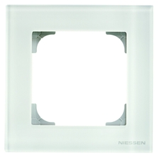 Рамка 1-постовая, серия SKY, цвет стекло белое|2CLA857100A3001| ABB