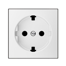 Накладка для розетки SCHUKO с плоской поверхностью, серия SKY, цвет альпийский белый|2CLA858890A1101| ABB