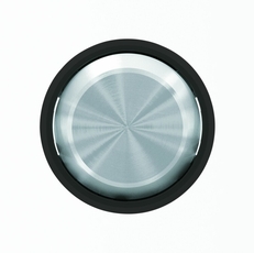 Клавиша для 1-клавишных выключателей/переключателей/кнопок, серия SKY Moon, кольцо чёрное стекло|2CLA860100A1501| ABB