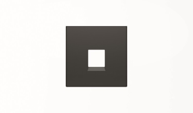 Накладка для телекоммуникационных розеток типа 8117... и/или 8118..., серия SKY, цвет чёрный барх.|2CLA851700A1501| ABB