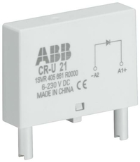 Диод и светодиод зеленый CR-U-41CV 110-230B DC для реле CR-U|1SVR405662R9100| ABB