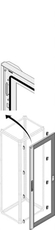 Дверь со стеклом IP65,H=2000 мм;W=500 мм|1STQ009420A0000 | ABB