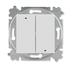 ABB Levit Серый / белый Выключатель жалюзи 2-кл. с фиксацией клавиш | 3559H-A89445 16W | 2CHH598945A6016 | ABB