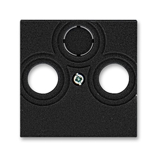 ABB Levit Антрацит / дымчатый чёрный Накладка для розеток TV-R / TV-R-SAT Антрацит | 5011H-A00300 63 | 2CHH080300A4063 | ABB