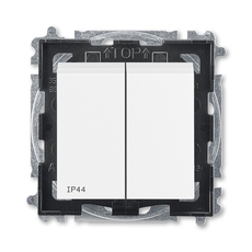 ABB Levit Белый / белый Выключатель 2-кл. IP44 | 3559H-A05940 03 | 2CHH595940A4003 | ABB