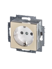 ABB Levit Слоновая кость / белый Розетка с з/к со шторками 16А | 5520H-A03457 17W | 2CHH203457A6017 | ABB